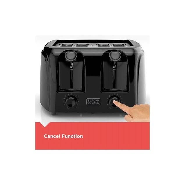 Black & Decker 4-Slice Black Toaster - photo 2 Black & Decker 4-Slice Black Toaster - photo 2