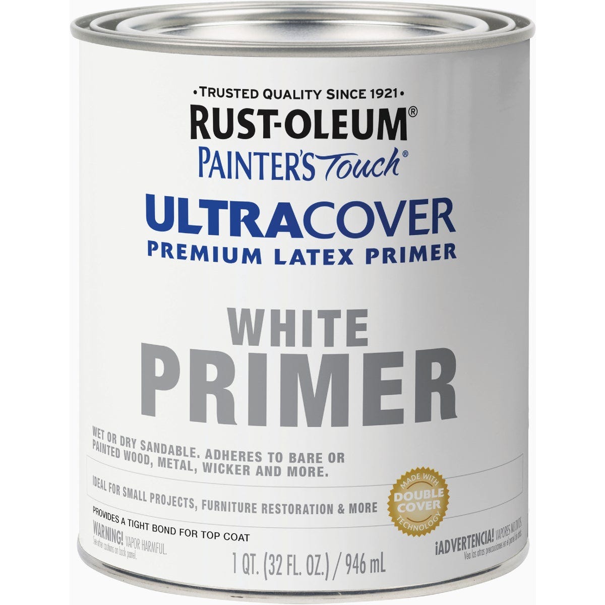 Rust-Oleum Painter's Touch Ultra Cover Flat Premium Latex Primer, White, 1 Qt. - photo 2 Rust-Oleum Painter's Touch Ultra Cover Flat Premium Latex Primer, White, 1 Qt. - photo 2