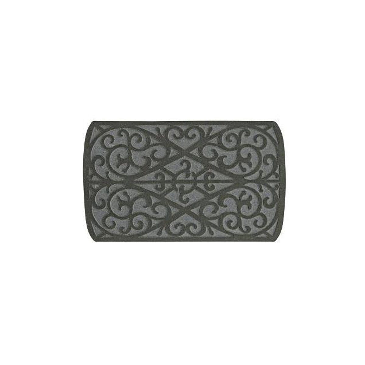 Sports Licensing Solutions 18 In. x 30 In. Gray Scroll Design Heavy-duty Rubber Doormat Sports Licensing Solutions 18 In. x 30 In. Gray Scroll Design Heavy-duty Rubber Doormat