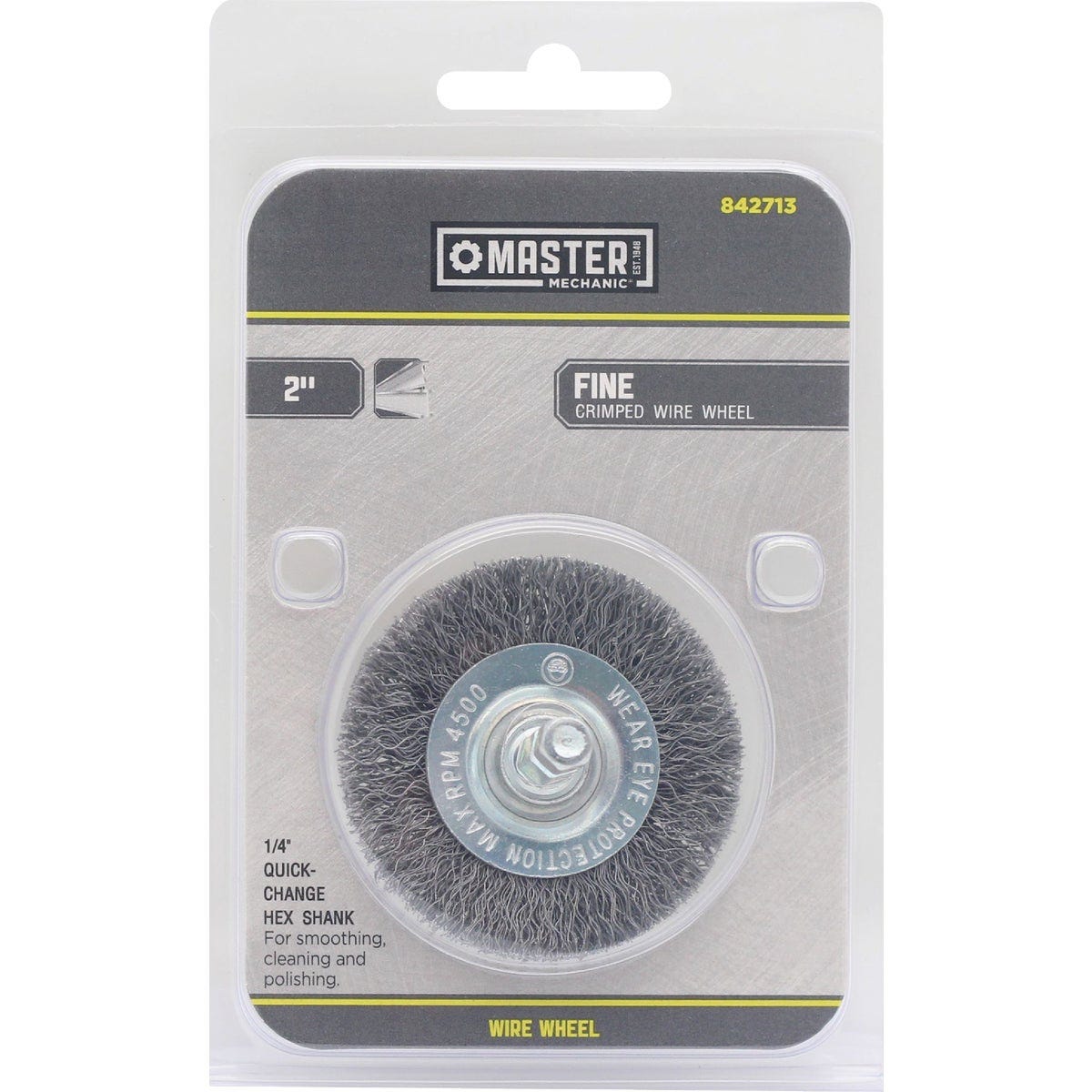 Master Mechanic 2 In. Fine Drill-Mounted Wire Wheel - photo 2 Master Mechanic 2 In. Fine Drill-Mounted Wire Wheel - photo 2