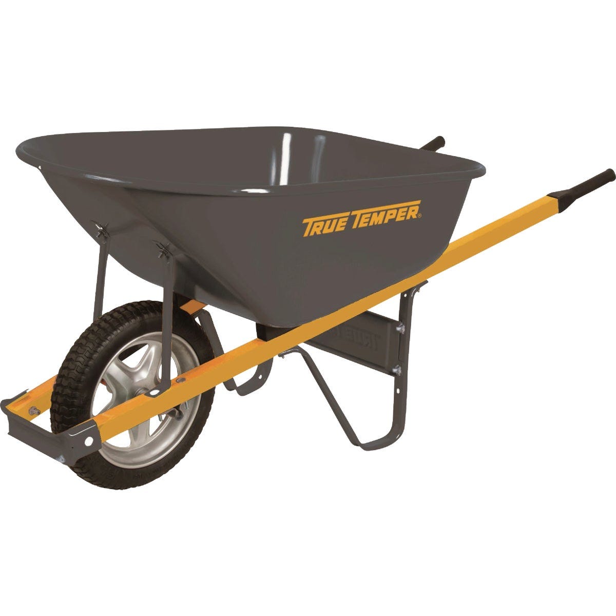 True Temper 6 Cu. Ft. Never Flat Tire Steel Wheelbarrow - photo 2 True Temper 6 Cu. Ft. Never Flat Tire Steel Wheelbarrow - photo 2