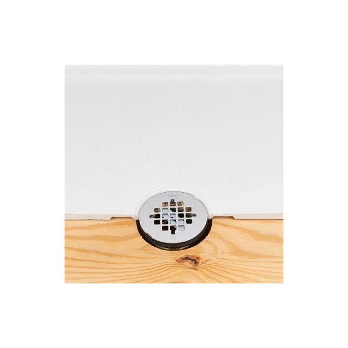 Oatey Brass No-Caulk Shower Drain With Steel Strainer Cover - photo 3