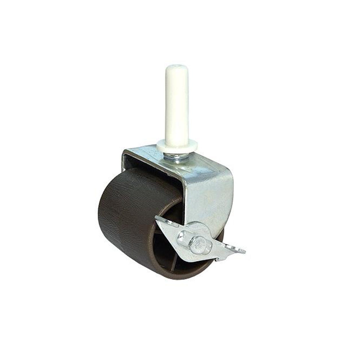 TruGuard 2 In. Brown Wheel Stem Caster with Brake (2-Pack) TruGuard 2 In. Brown Wheel Stem Caster with Brake (2-Pack)