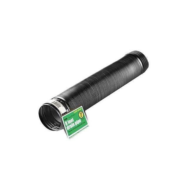Flex-Drain 4 In. x 8 Ft. Solid Black Polyethylene Flexible Expandable Drain Pipe Flex-Drain 4 In. x 8 Ft. Solid Black Polyethylene Flexible Expandable Drain Pipe
