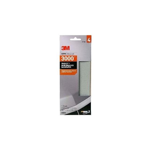 3M 3-2/3 In. x 9 In. 3000 Grit Automotive Sandpaper 3M 3-2/3 In. x 9 In. 3000 Grit Automotive Sandpaper