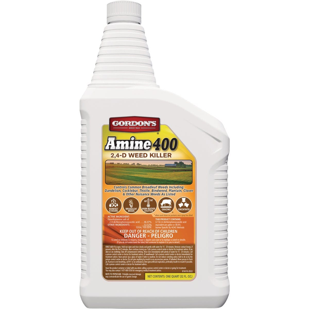 Gordon's Amine 400 1 Qt. Concentrate 2,4-D Weed Killer Gordon's Amine 400 1 Qt. Concentrate 2,4-D Weed Killer