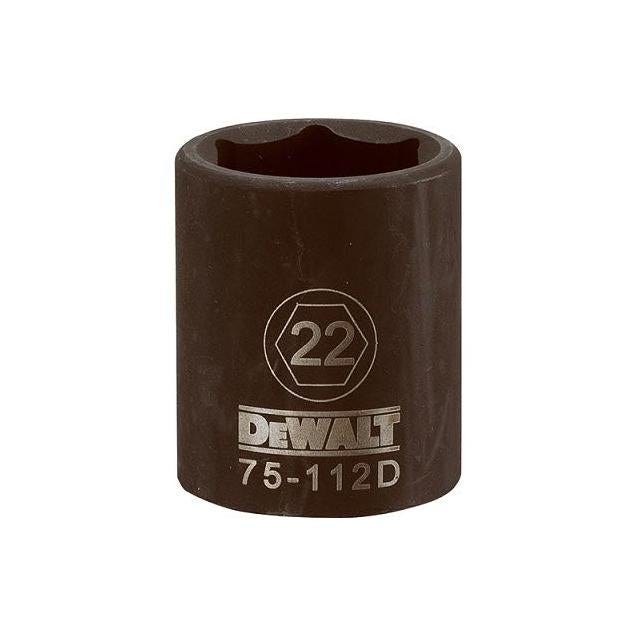 DEWALT 1/2 In. Drive 22mm 6-Point Shallow Metric Impact Socket DEWALT 1/2 In. Drive 22mm 6-Point Shallow Metric Impact Socket