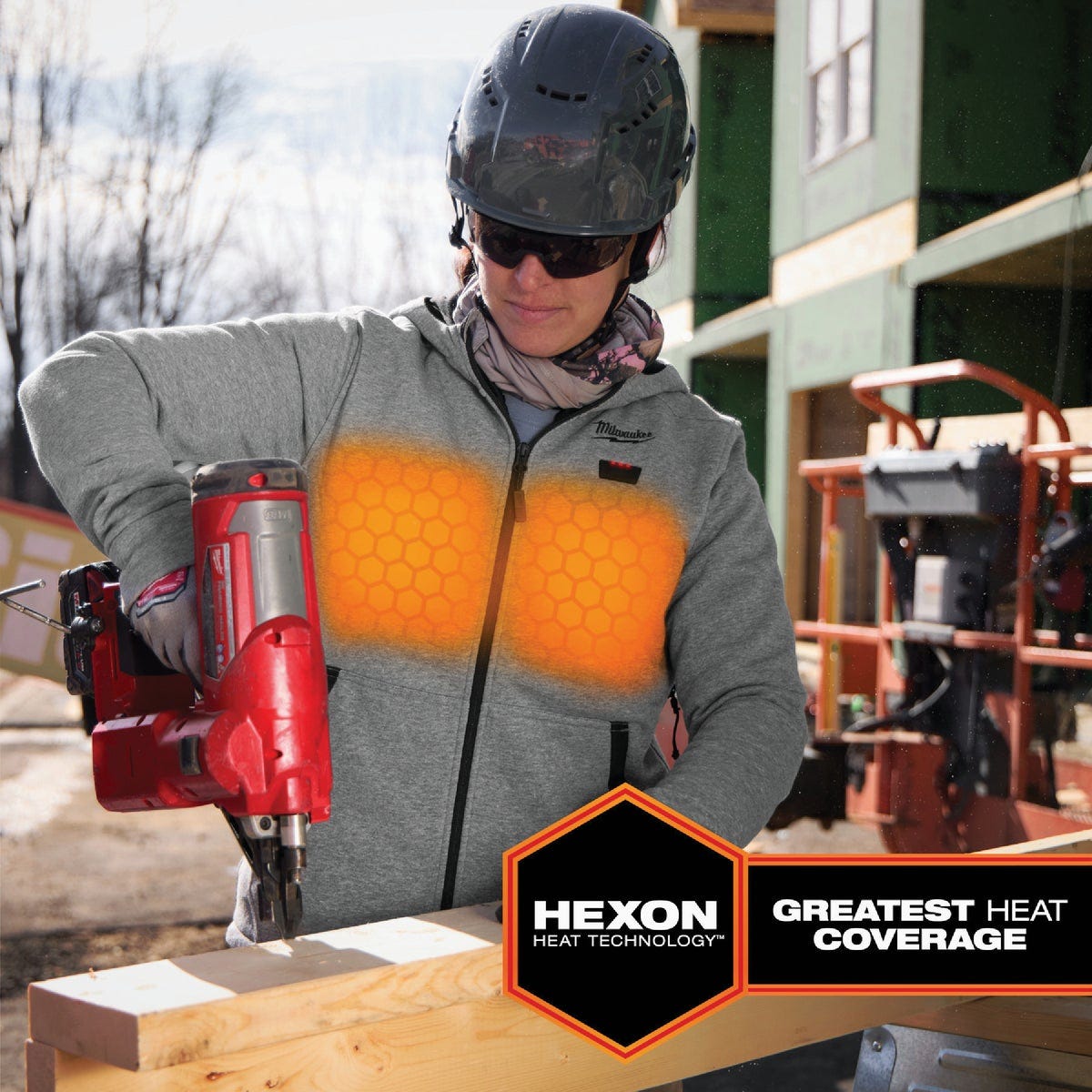 Milwaukee M12 Women's XL Gray Full-Zip Heated Hoodie Kit - photo 4