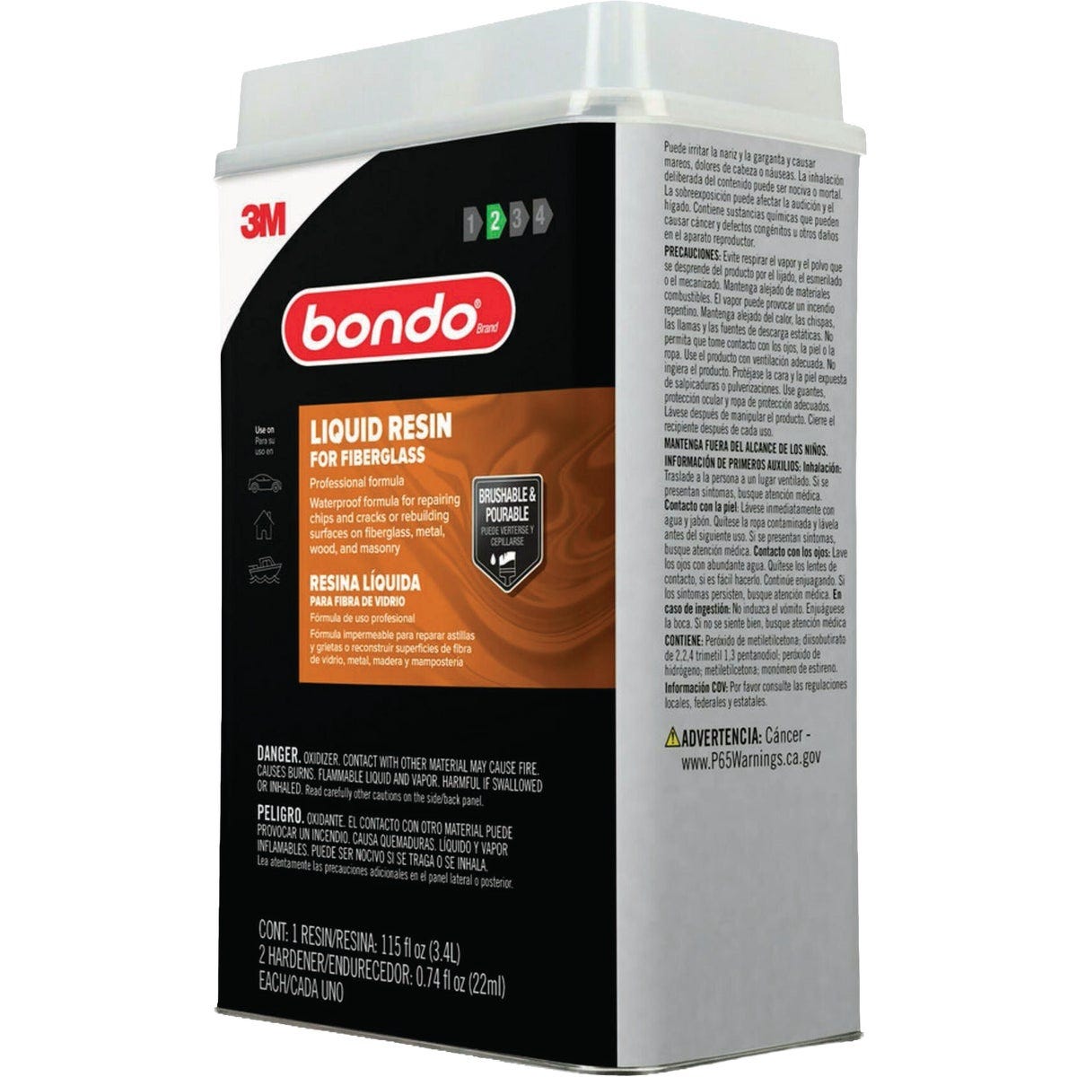 Bondo .9 Gal. Fiberglass Resin - photo 2 Bondo .9 Gal. Fiberglass Resin - photo 2