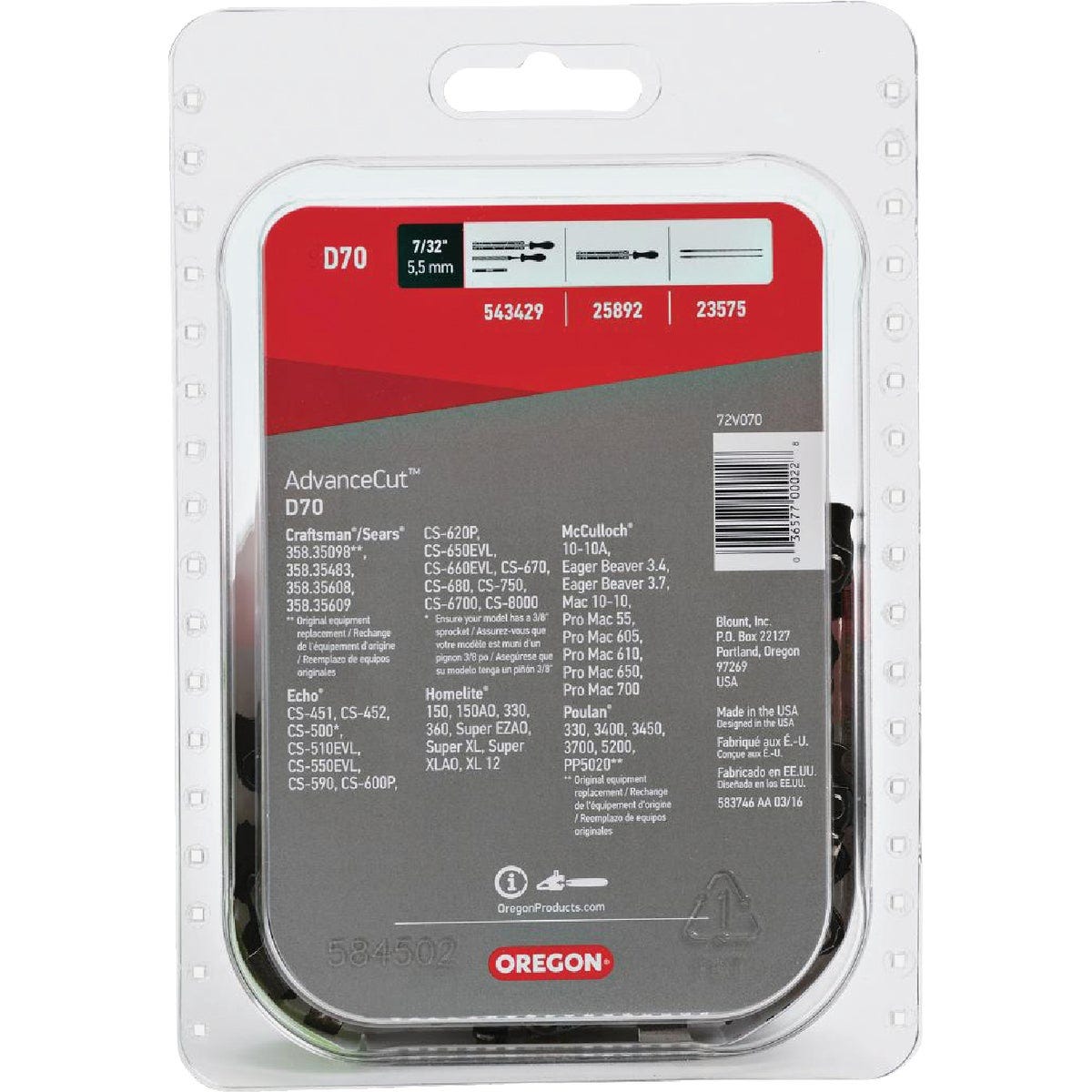 Oregon AdvanceCut 20 In. 70-Link Saw Chain - photo 2