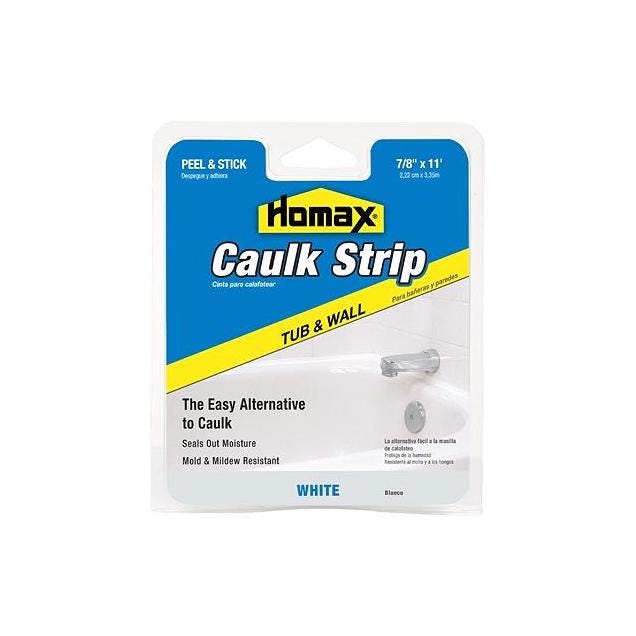Homax 7/8 In. x 11 Ft. White Tub & Wall Caulk Strip