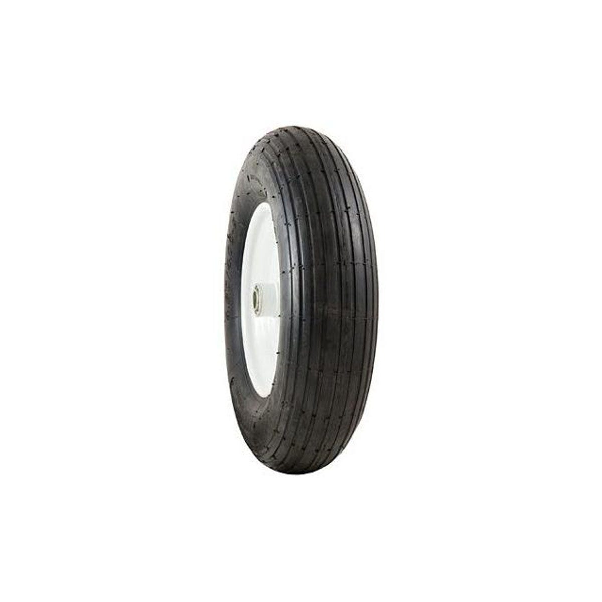 Marathon 4.80-8 Ribbed Tread Universal Wheelbarrow Tire & Wheel Assembly Marathon 4.80-8 Ribbed Tread Universal Wheelbarrow Tire & Wheel Assembly