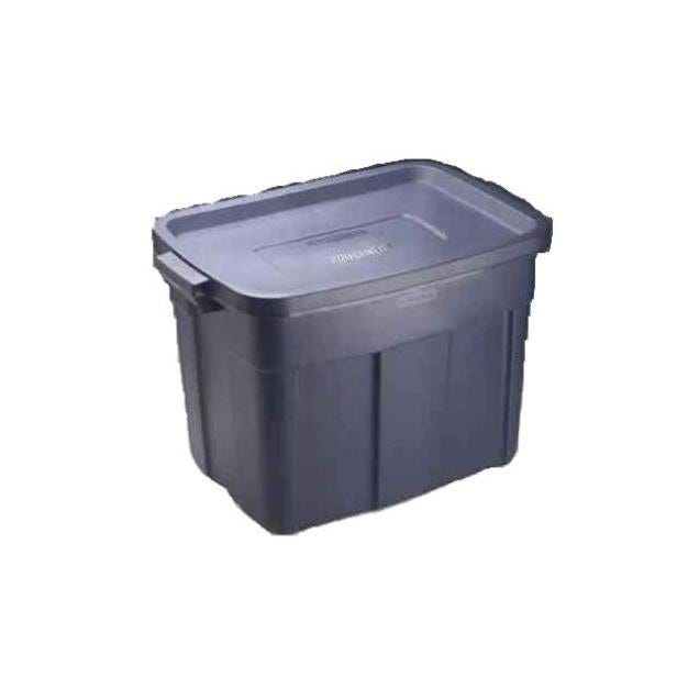 Rubbermaid 18-Gal. Dark Indigo Metallic Roughneck Storage Tote