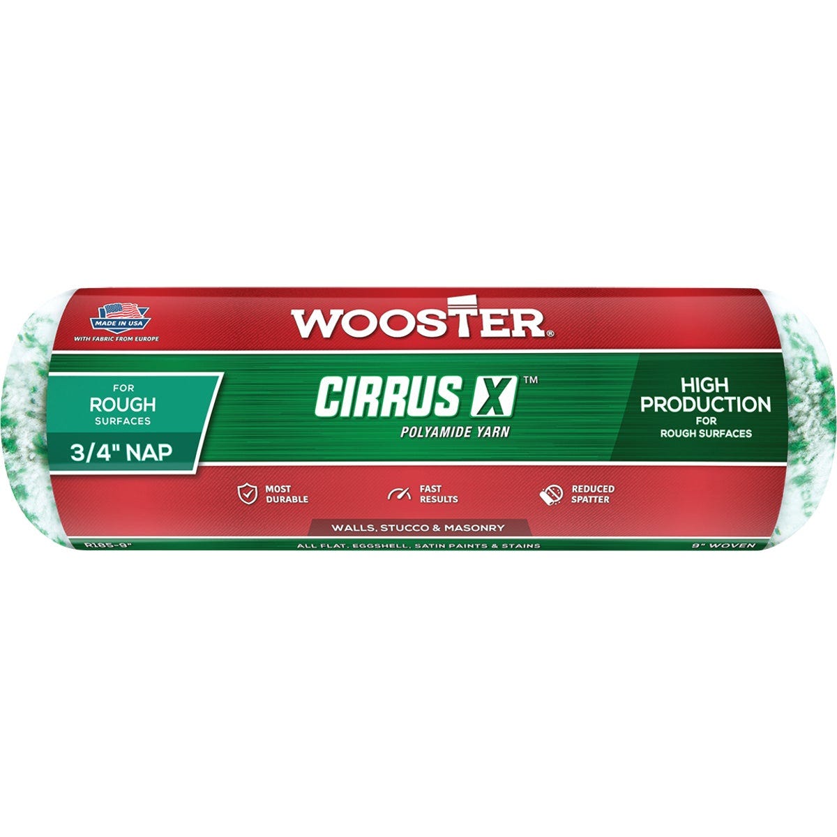 Wooster Cirrus 9 In. x 3/4 In. Woven Fabric Roller Cover