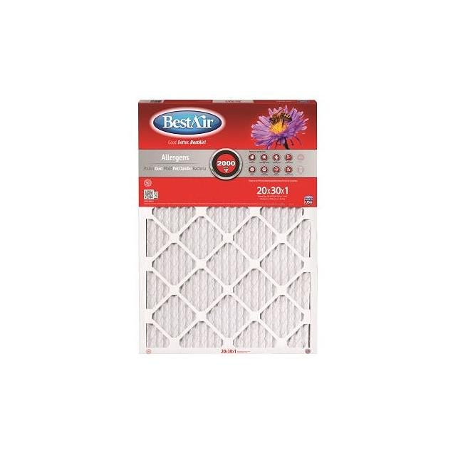 BestAir 20 In. x 30 In. x 1 In. MERV 11 Furnace Filter