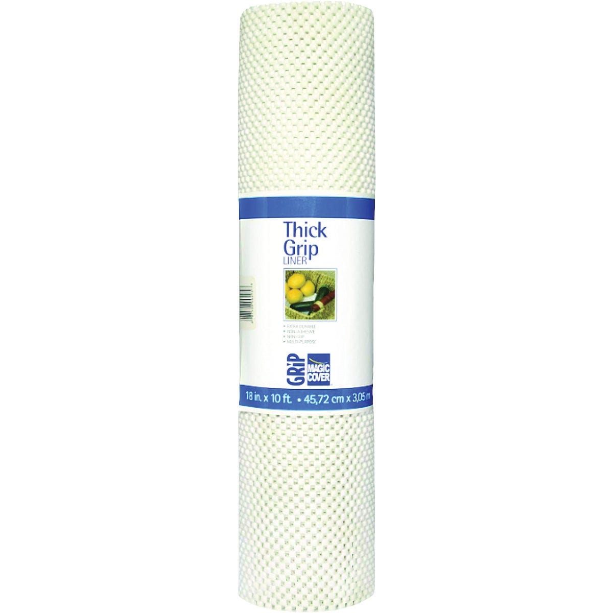 Magic Cover 12 In. x 5 Ft. White Non-Adhesive Shelf Liner Magic Cover 12 In. x 5 Ft. White Non-Adhesive Shelf Liner