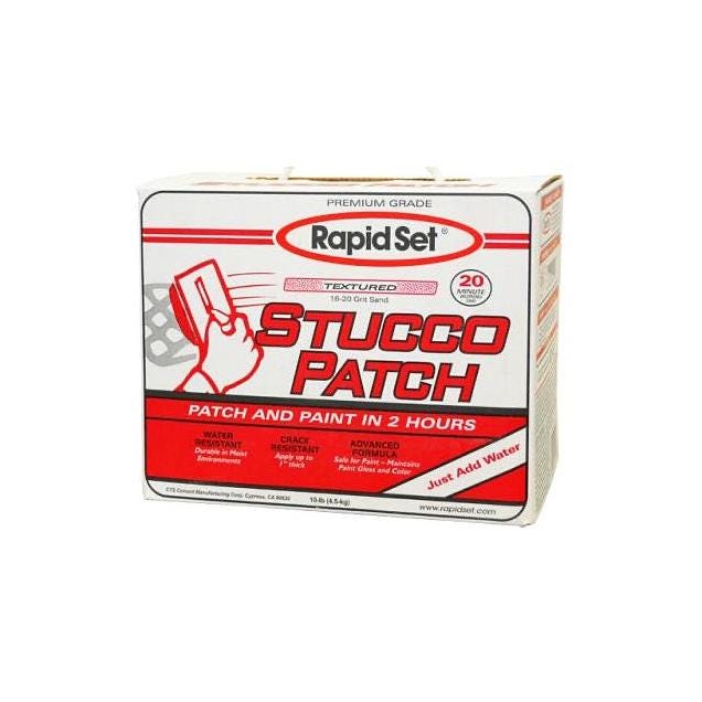 Rapid Set 10 Lb. Fast Setting Stucco Patch Rapid Set 10 Lb. Fast Setting Stucco Patch