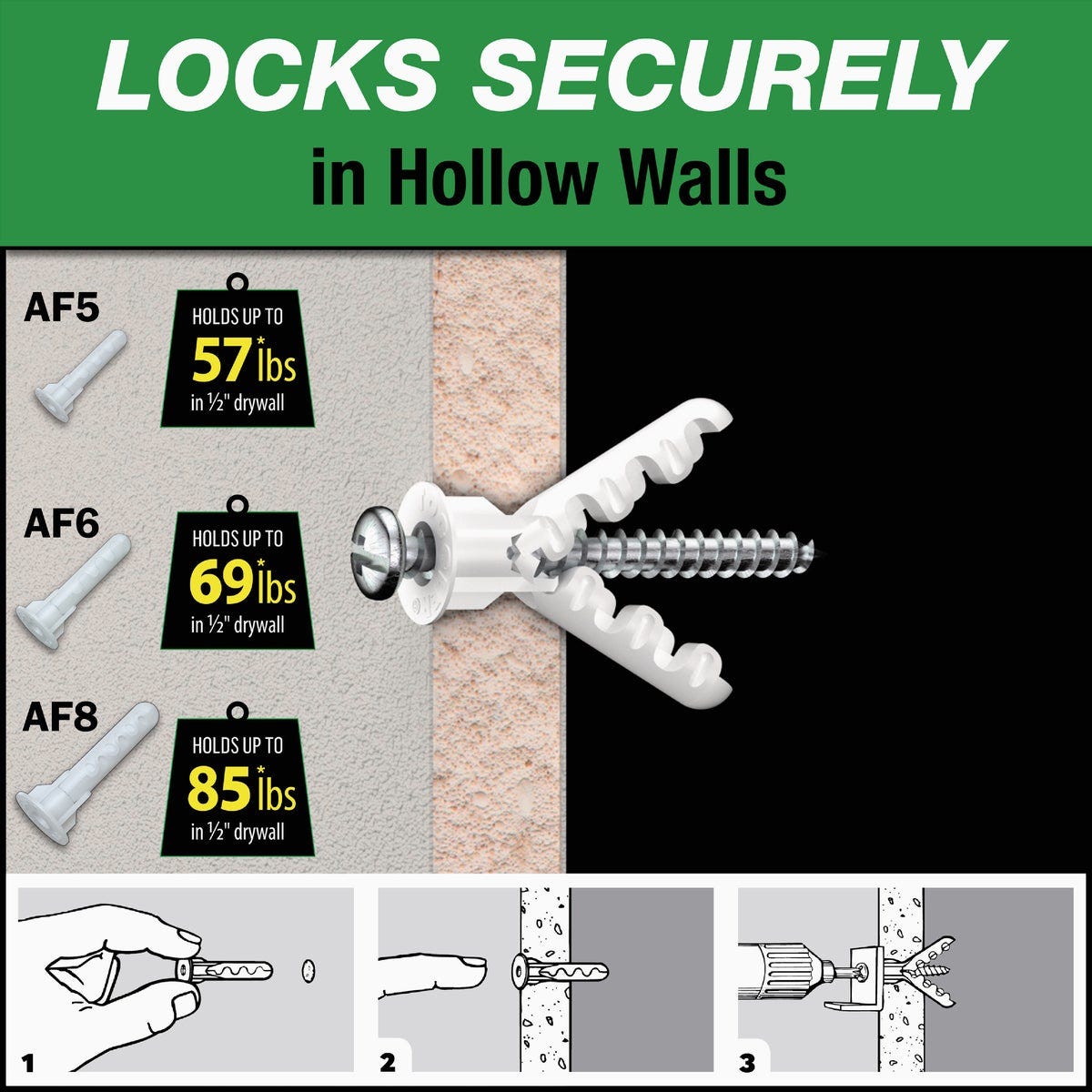 Toggler Alligator #8 x 1-1/4 In. Concrete & Drywall Anchors (6-Count) - photo 4 Toggler Alligator #8 x 1-1/4 In. Concrete & Drywall Anchors (6-Count) - photo 4