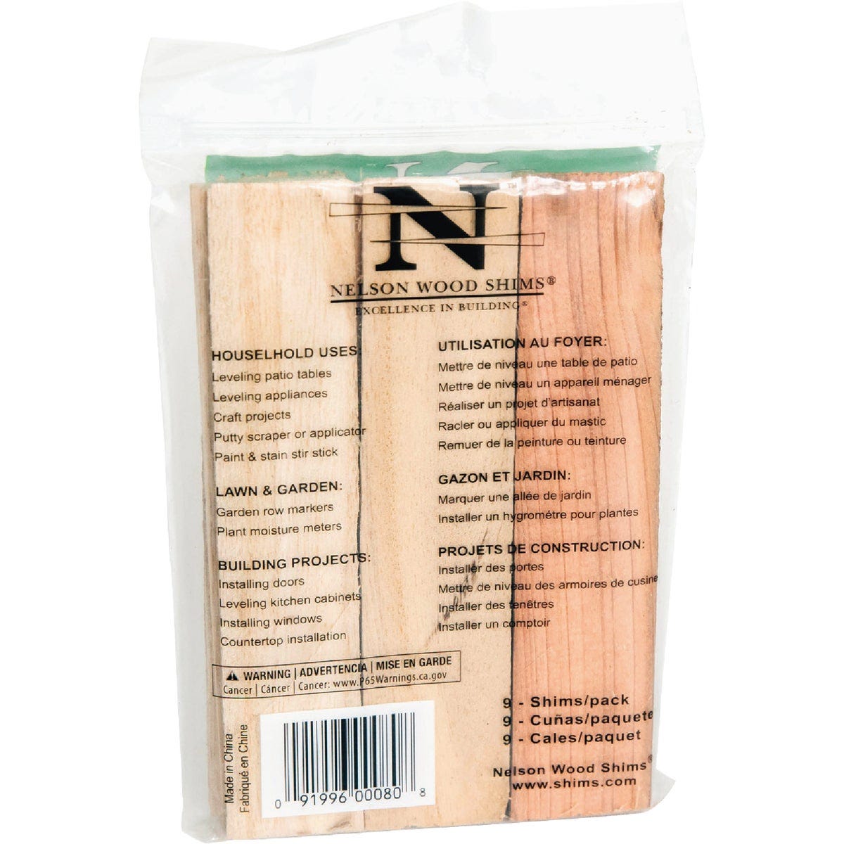 Nelson Wood Shims 6 In. L Wood Shim (9-Count) - photo 2 Nelson Wood Shims 6 In. L Wood Shim (9-Count) - photo 2