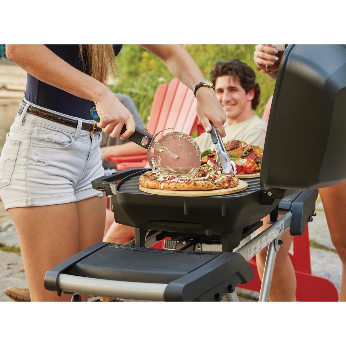 Napoleon TravelQ PRO285X Portable Propane Gas Grill with Scissor Cart, Black - photo 3
