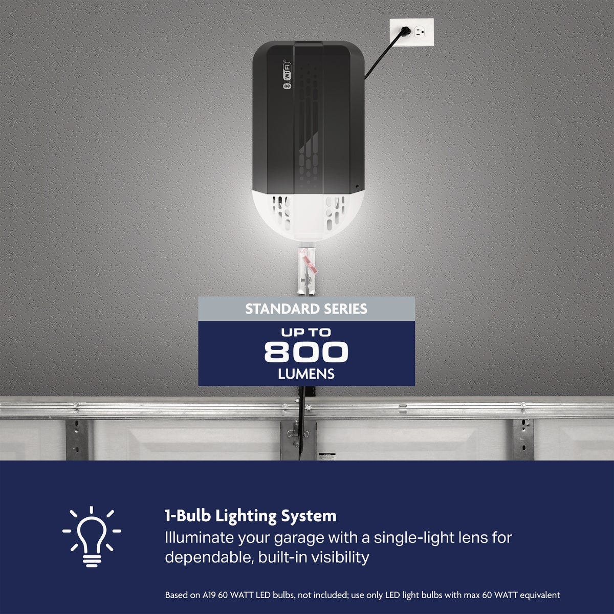 Chamberlain C1000 1/2 HP Chain Drive Smart Garage Door Opener - photo 7