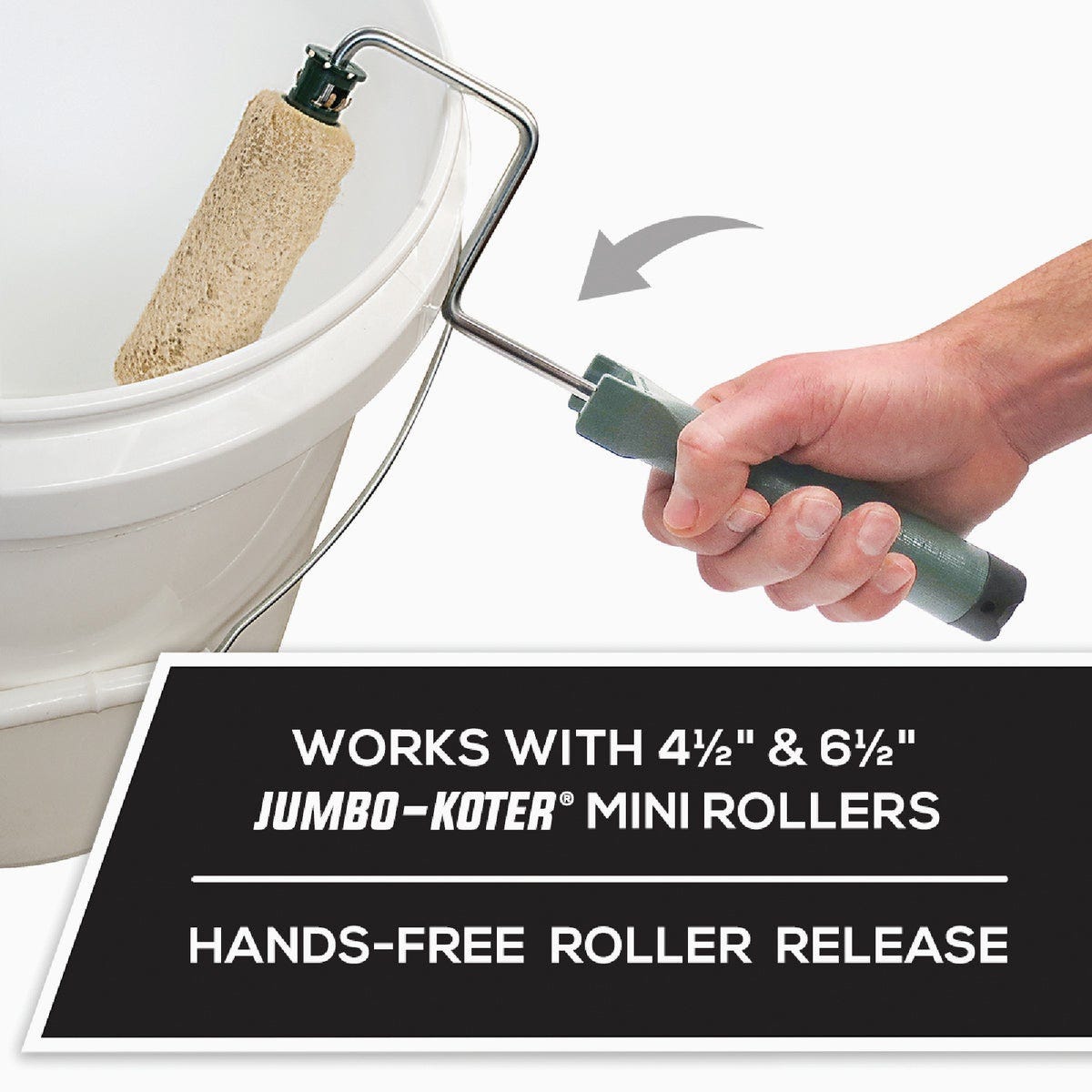 Wooster Jumbo-Koter 4-1/2 In. & 6-1/2 In. x 12 In. Easy Roll Threaded Roller Frame - photo 4 Wooster Jumbo-Koter 4-1/2 In. & 6-1/2 In. x 12 In. Easy Roll Threaded Roller Frame - photo 4