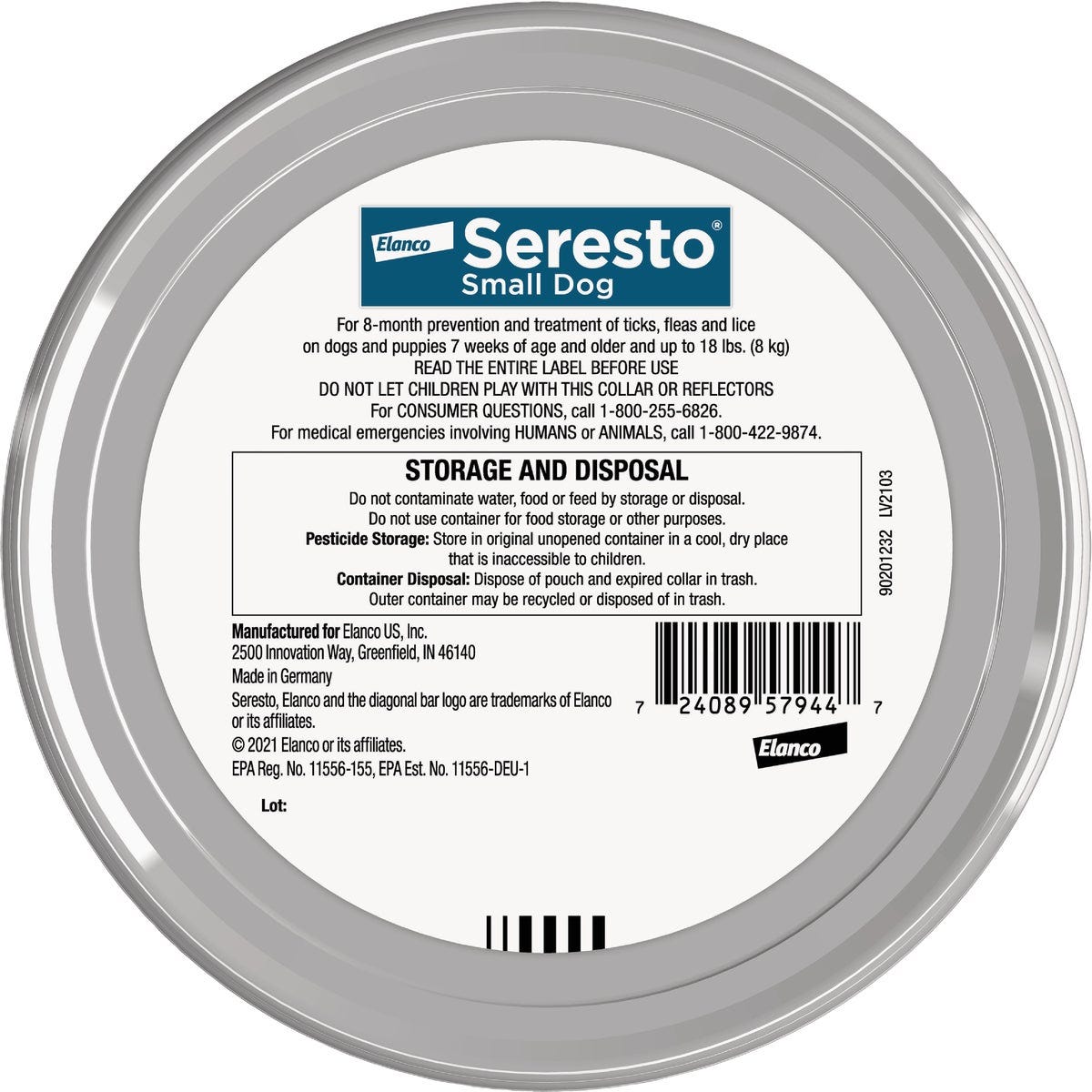 Seresto 8 Month Flea & Tick Collar for Dogs Up to 18 Lb. - photo 2 Seresto 8 Month Flea & Tick Collar for Dogs Up to 18 Lb. - photo 2