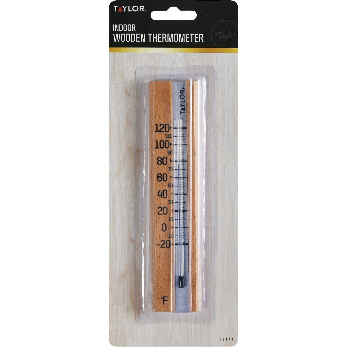 Taylor Fahrenheit -20 to 120 Brown Wood Indoor Window Thermometer - photo 2 Taylor Fahrenheit -20 to 120 Brown Wood Indoor Window Thermometer - photo 2