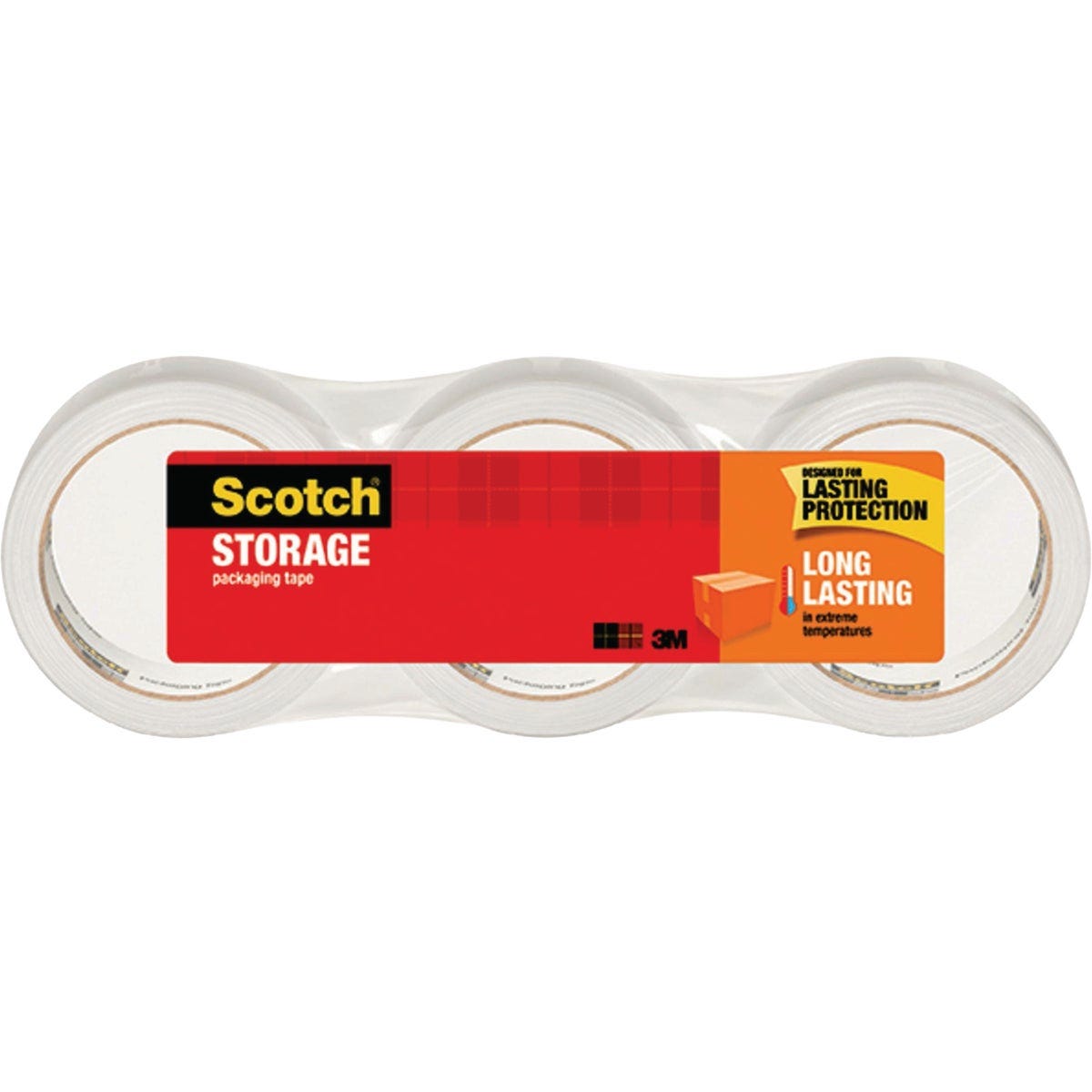 Scotch 1.88 In. x 54.6 Yd. Long Lasting Storage Packaging Tape (3-Pack) Scotch 1.88 In. x 54.6 Yd. Long Lasting Storage Packaging Tape (3-Pack)