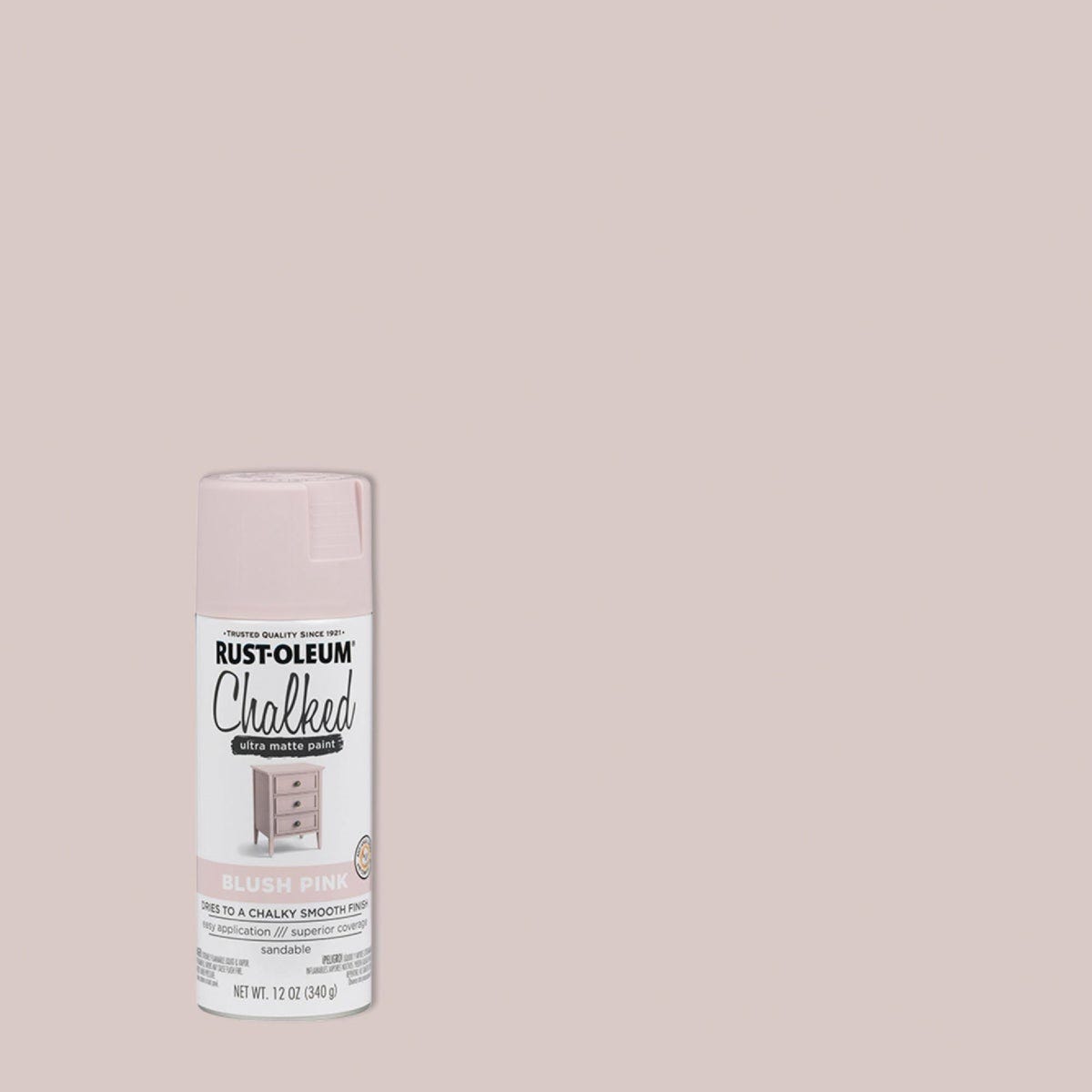 Rust-Oleum Chalked 12 Oz. Ultra Matte Spray Paint, Blush Pink