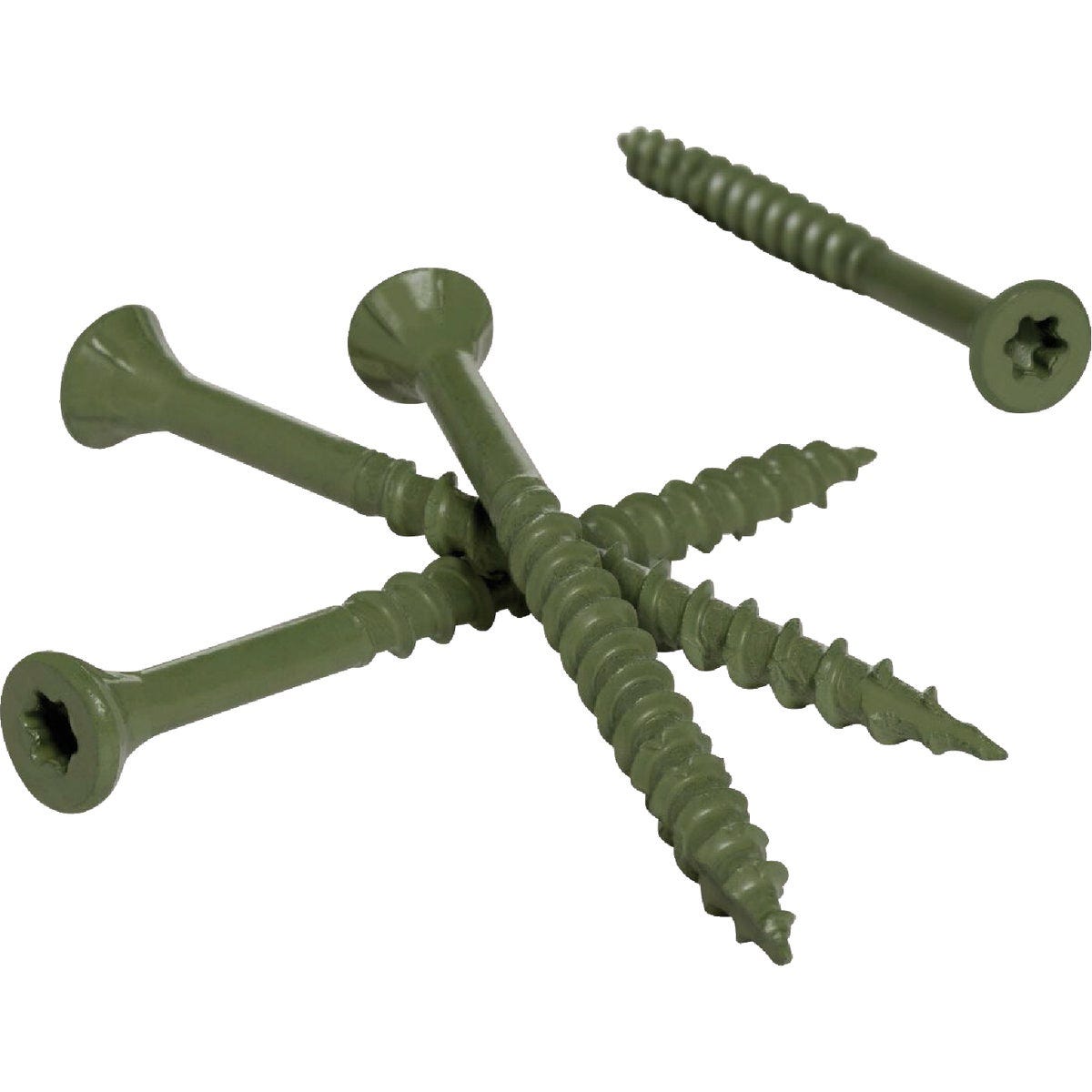 Hillman Deck Plus #10 x 3 In. Star Drive Flat-Head Green Deck Screw (1550-Count) Hillman Deck Plus #10 x 3 In. Star Drive Flat-Head Green Deck Screw (1550-Count)