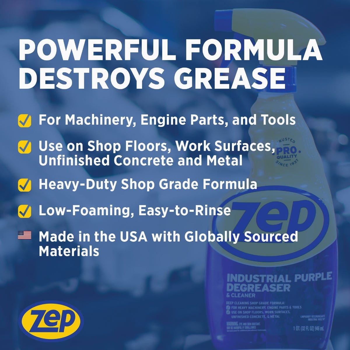 Zep 32 Oz. Industrial Purple Ready-To-Use Degreaser & Cleaner Spray - photo 7
