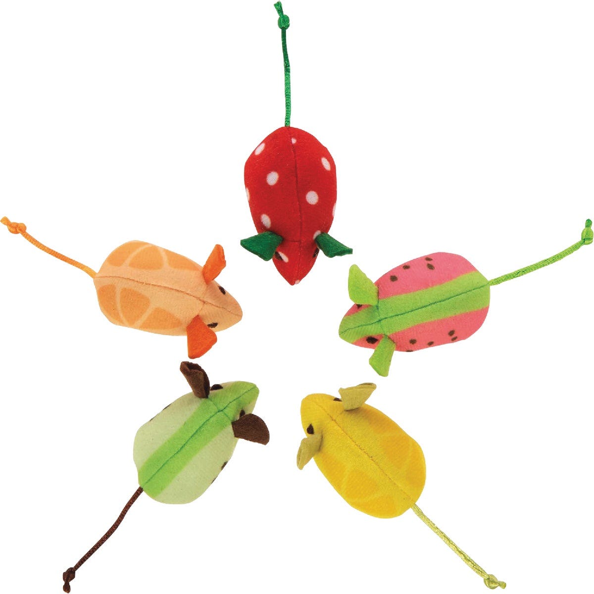 SmartyKat Skitter Slices Plush Catnip Mice Cat Toy (5-Pack) - photo 2 SmartyKat Skitter Slices Plush Catnip Mice Cat Toy (5-Pack) - photo 2