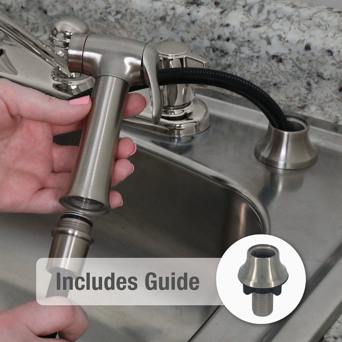 Danco Brushed Nickel Transitional Side Sprayer Head - photo 2