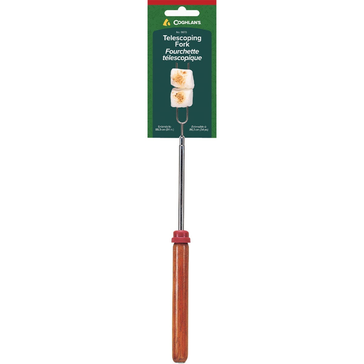 Coghlans 6.5 In. to 34 In. Telescoping Chrome-Plated Metal Hot Dog Fork Coghlans 6.5 In. to 34 In. Telescoping Chrome-Plated Metal Hot Dog Fork