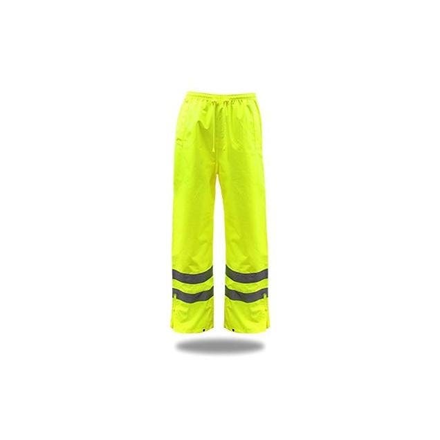 Safety Works Medium Hi-Vis Yellow Polyester Rain Pants