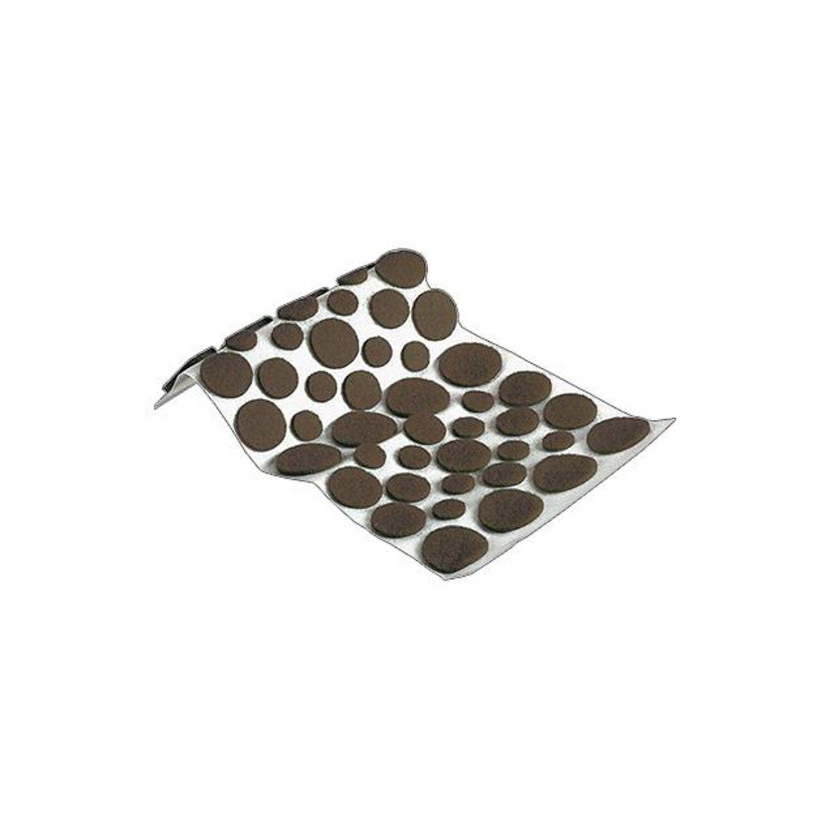 TruGuard Self-Adhesive Assorted Sizes Brown Felt Pads (46-Pack)