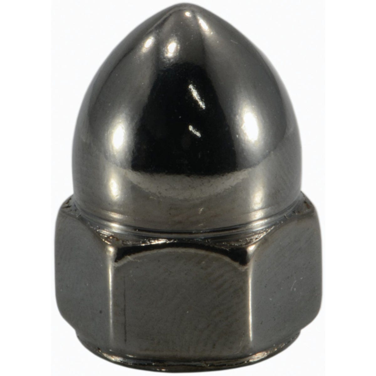 Midwest Fastener 7/16 In.-14 Black Chrome Plated Steel Coarse Thread Acorn Cap Nuts (4 Ct.) - photo 2