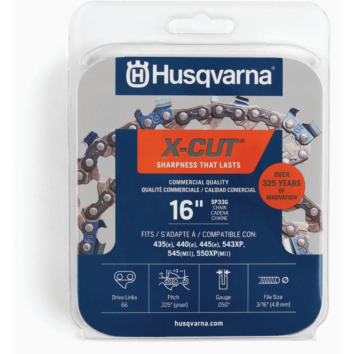 Husqvarna X-Cut 16 In. 66-Link Chainsaw Chain