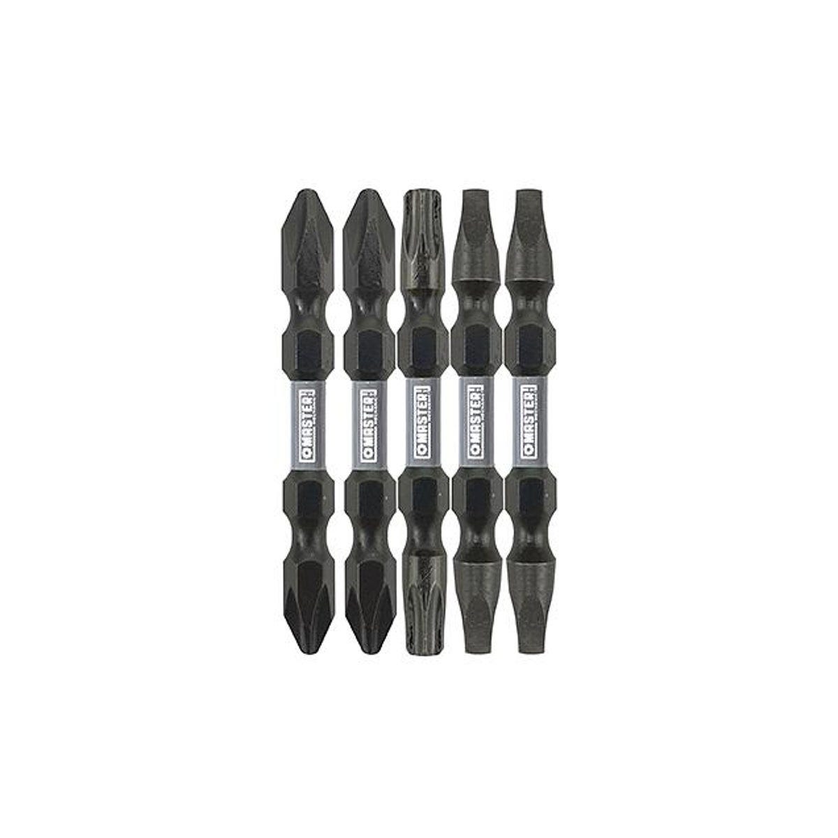 Master Mechanic Assorted Double End Impact Screwdriver Bit (5-Pack)