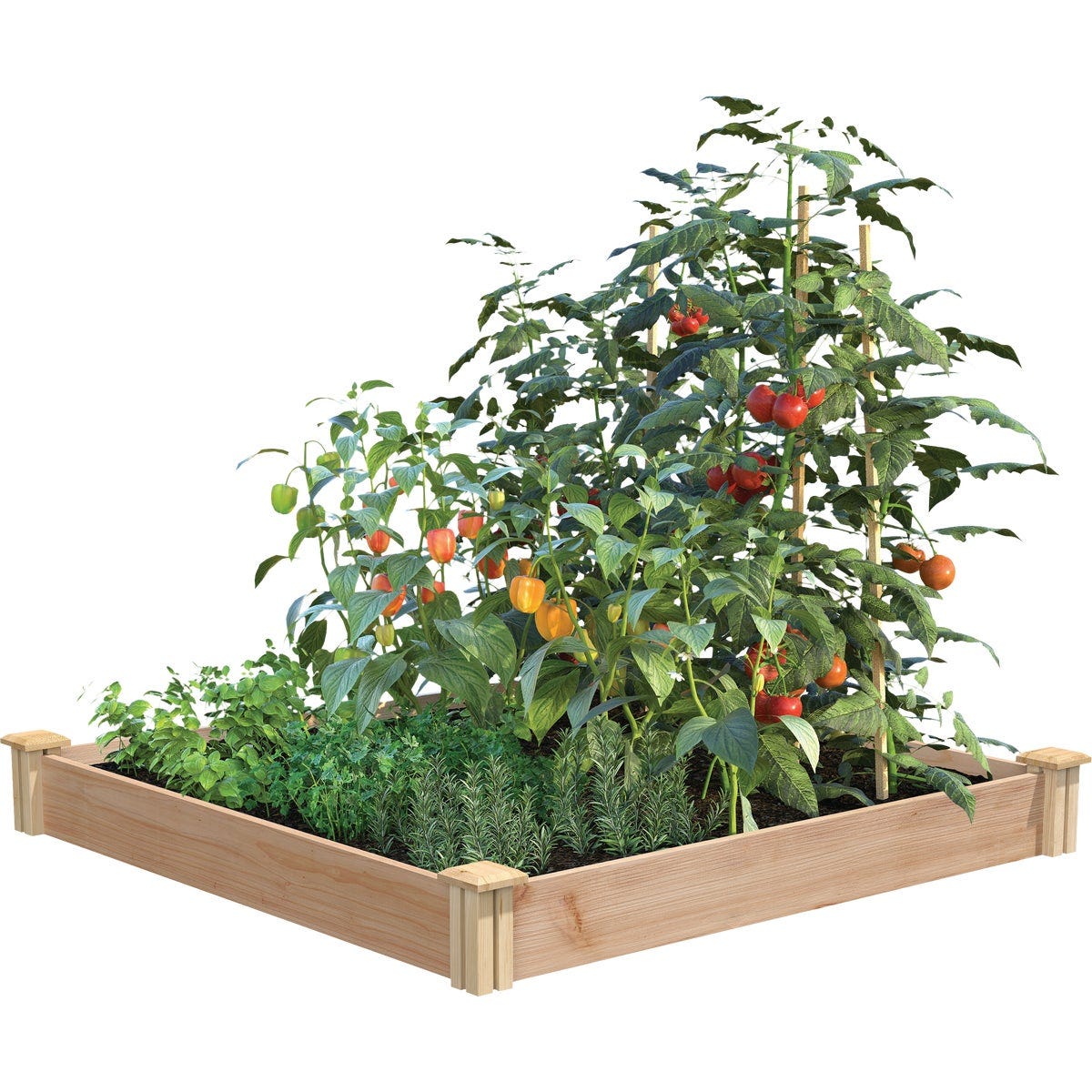 Greenes Fence 4 Ft. x 4 Ft. x 5.5 In. Cedar Raised Garden Bed - photo 2