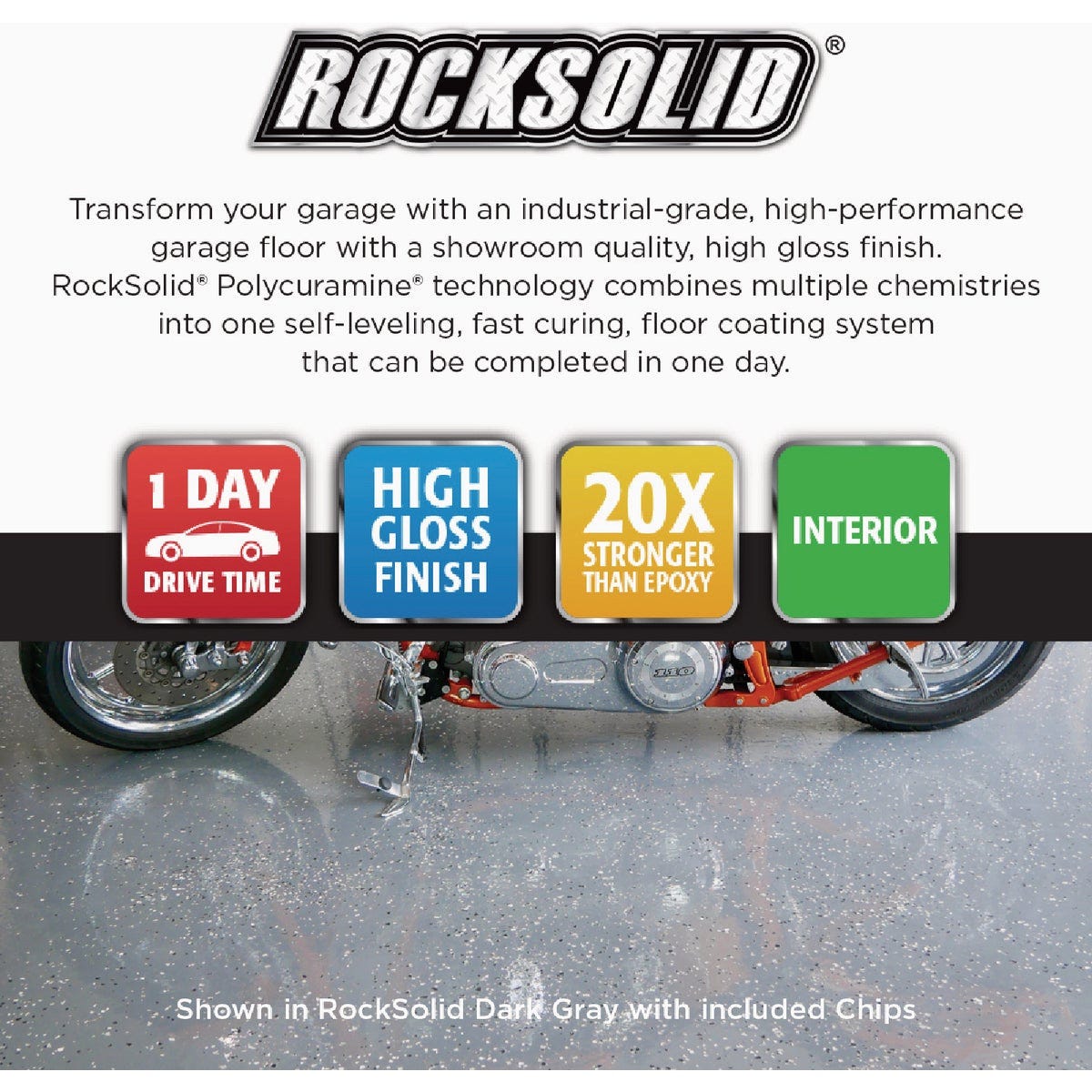 Rust-Oleum RockSolid Garage Floor Coating, Mocha, 1 Car Kit - photo 4 Rust-Oleum RockSolid Garage Floor Coating, Mocha, 1 Car Kit - photo 4
