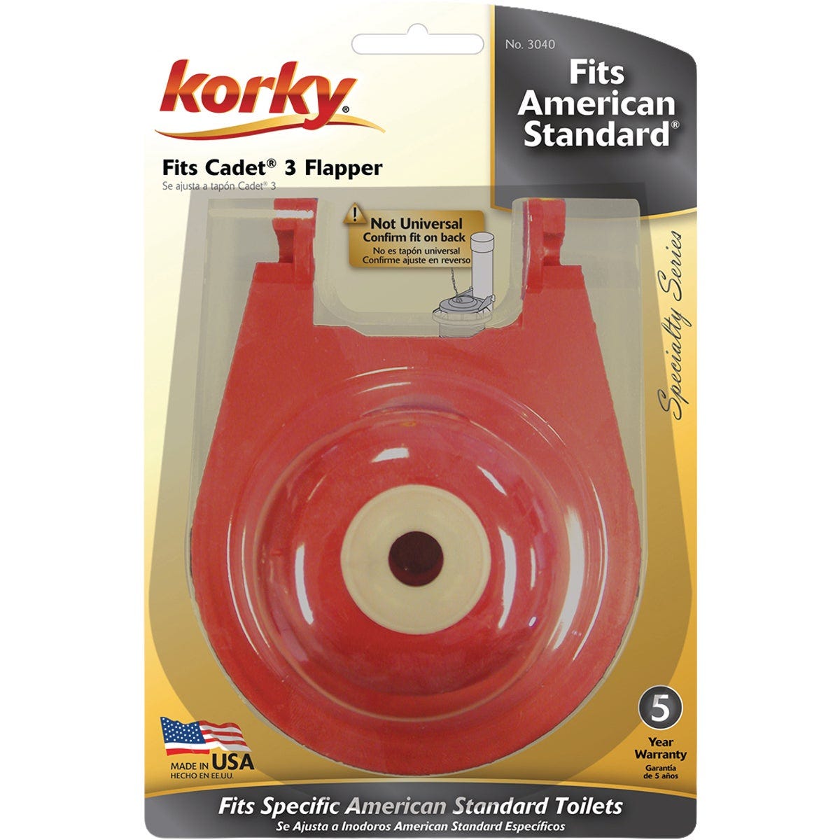 Korky 3 In. Toilet Flapper For American Standard Cadet - photo 2 Korky 3 In. Toilet Flapper For American Standard Cadet - photo 2