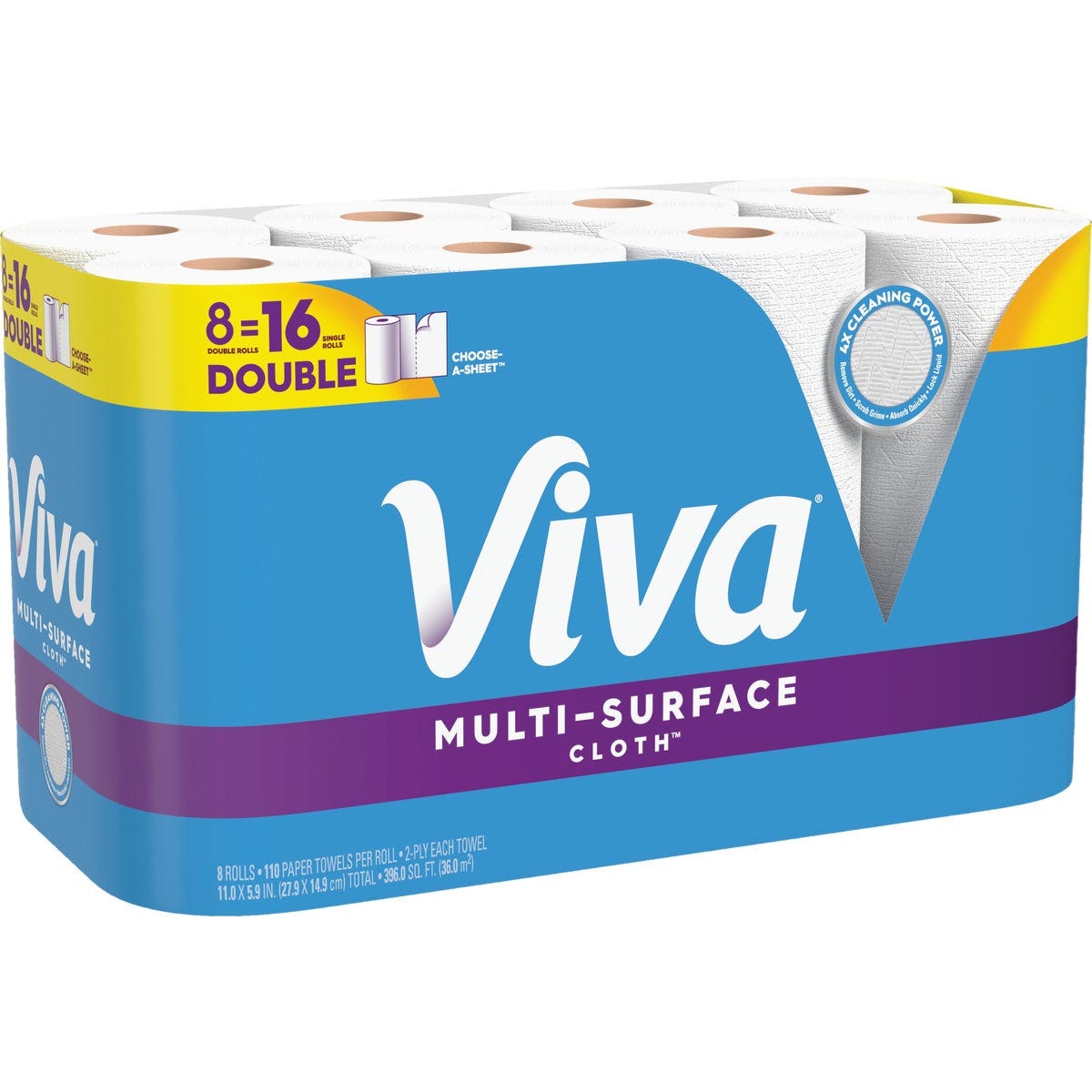 Viva Multi-Surface Cloth Paper Towels (8 Double Rolls) - photo 3 Viva Multi-Surface Cloth Paper Towels (8 Double Rolls) - photo 3