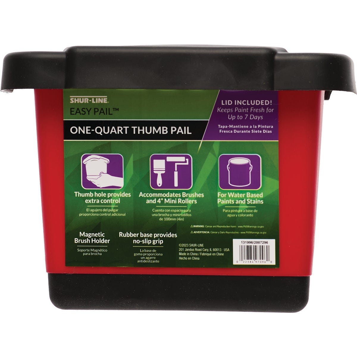 Shur-Line 1 Qt. Easy Paint Thumb Pail with Lid - photo 2 Shur-Line 1 Qt. Easy Paint Thumb Pail with Lid - photo 2