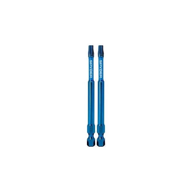 Spyder Mach-Blue 3-1/2 In. T25 Torx Impact Screwdriver Bit (2-Pack)