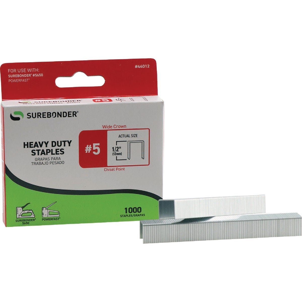 Surebonder 1/2 In. Wide Crown Staple (1000-Pack) - photo 2 Surebonder 1/2 In. Wide Crown Staple (1000-Pack) - photo 2