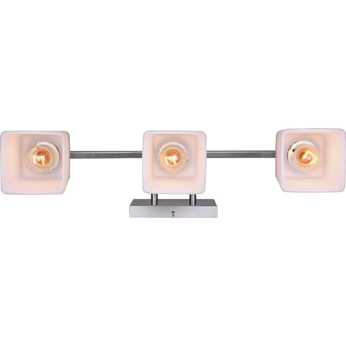 Canarm Hartley 3-Light Brushed Nickel Vanity Bath Light Fixture, Flat Opal Glass - photo 2 Canarm Hartley 3-Light Brushed Nickel Vanity Bath Light Fixture, Flat Opal Glass - photo 2