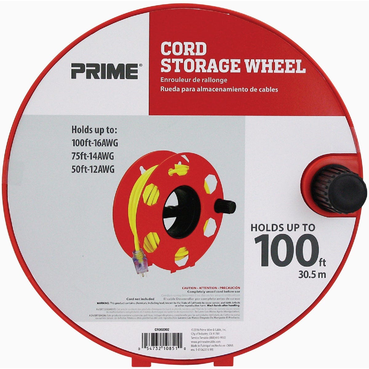 Prime 100 Ft. Cord Storage Reel
