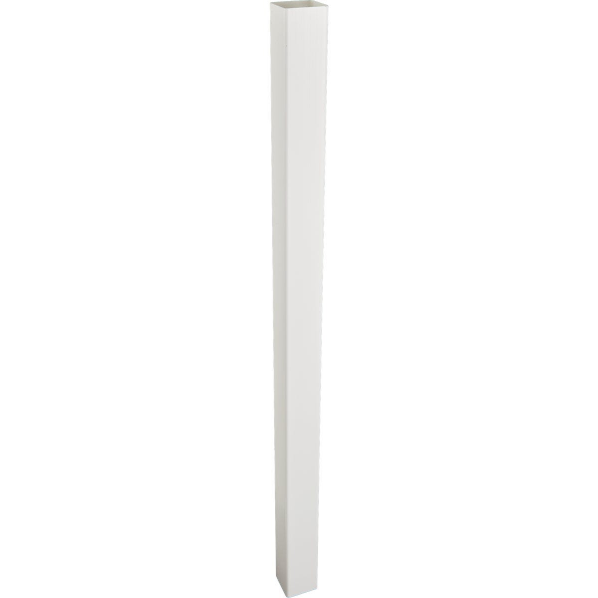 4 In. x 4 In. x 72 In. White Blank Vinyl Post - photo 2